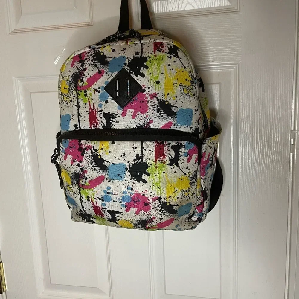 Airwalk Graffiti Spray Paint multi color laptop medium backpack